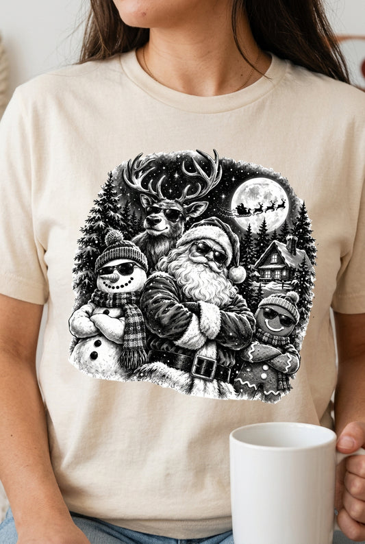Black and White Santa Crew
