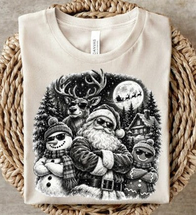 Black and White Santa Crew