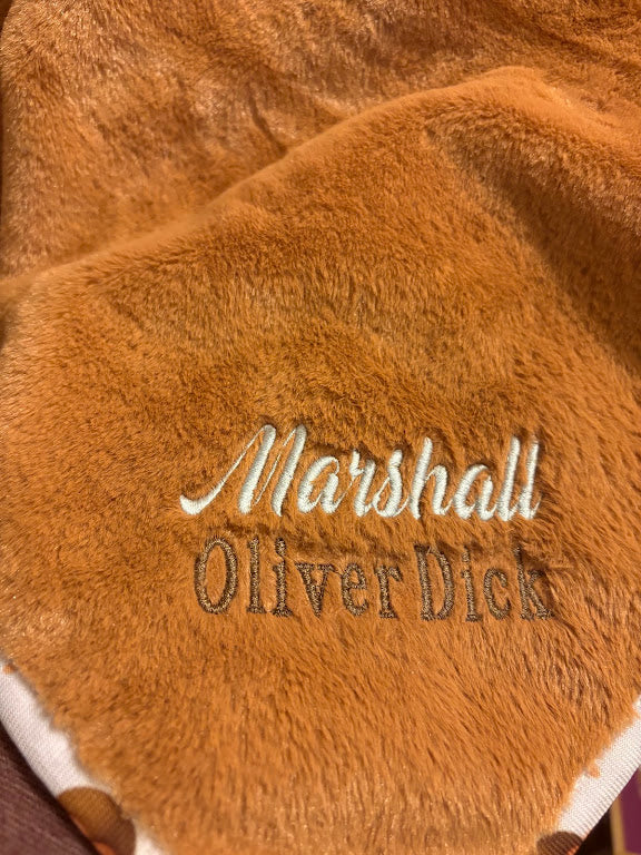 Personalized Keepsake Blanket with Name and Simple Design