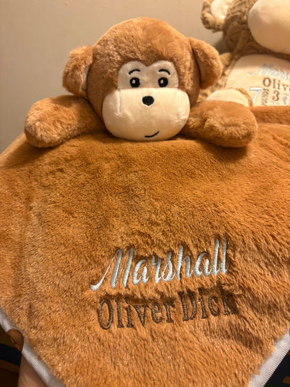 Personalized Keepsake Blanket with Name and Simple Design