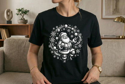 Black and White Santa
