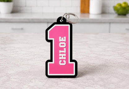 personalized 3D printed- Football bag tag